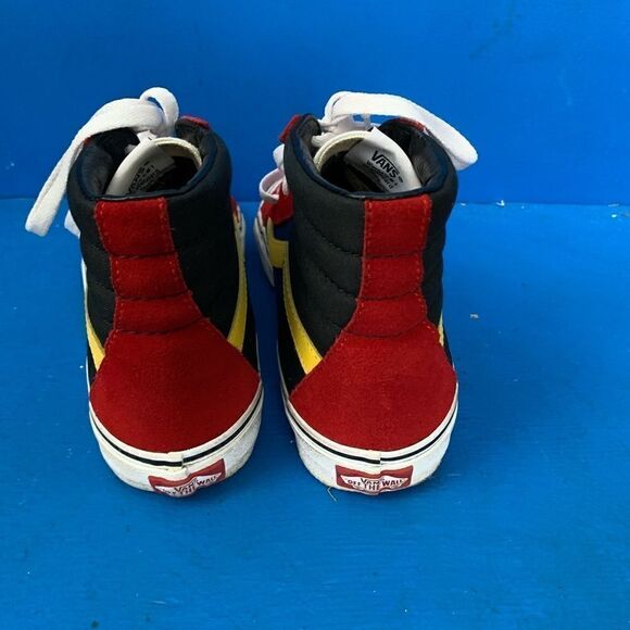 Vans Sk8-Hi Pro Classics Red/yellow Suede Skate Shoes Mens Size 7 - Picture 3 of 8